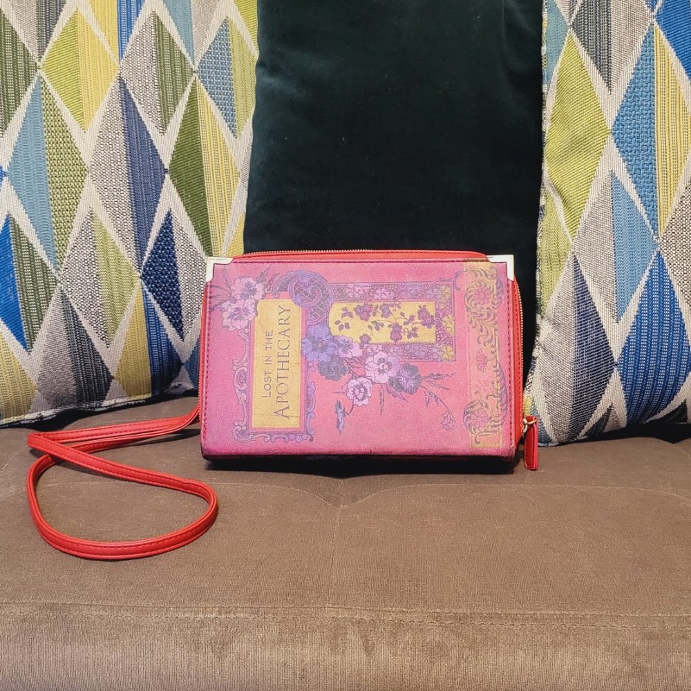 Book style Crossbody Purse